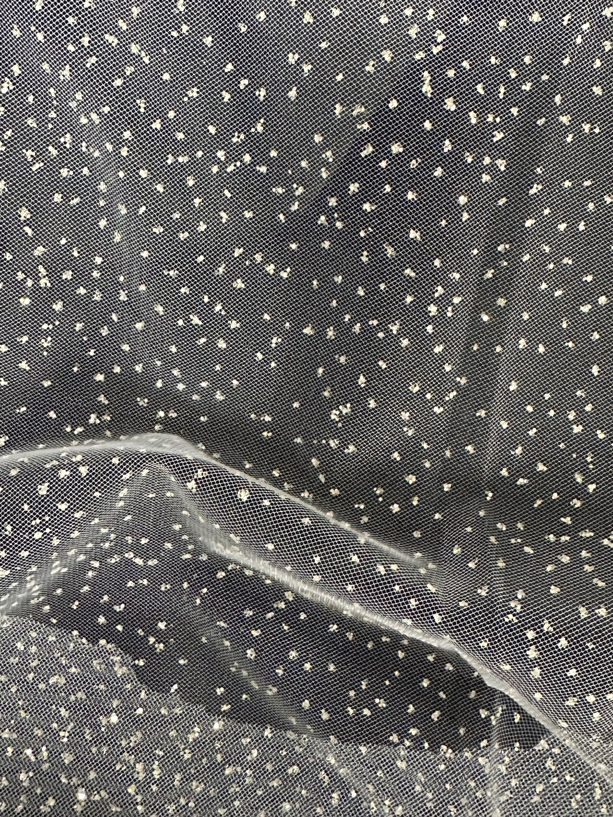 White Glitter Tulle - Blinder