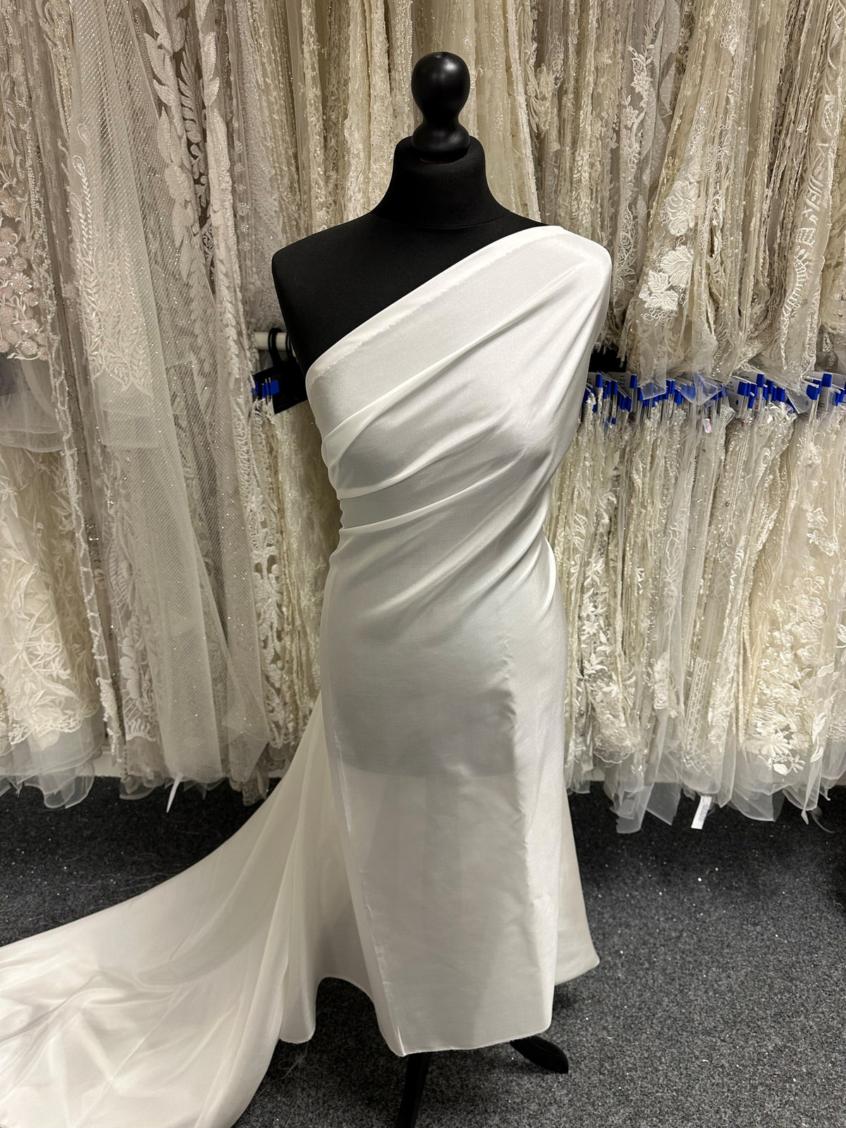 Elfenbeinfarbene Habotai-Seide - Mosaik