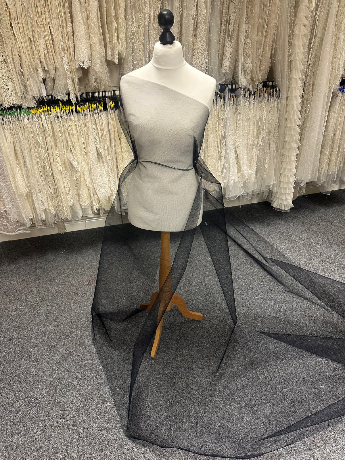 Schwarzes Kleid Netz - Fantasy