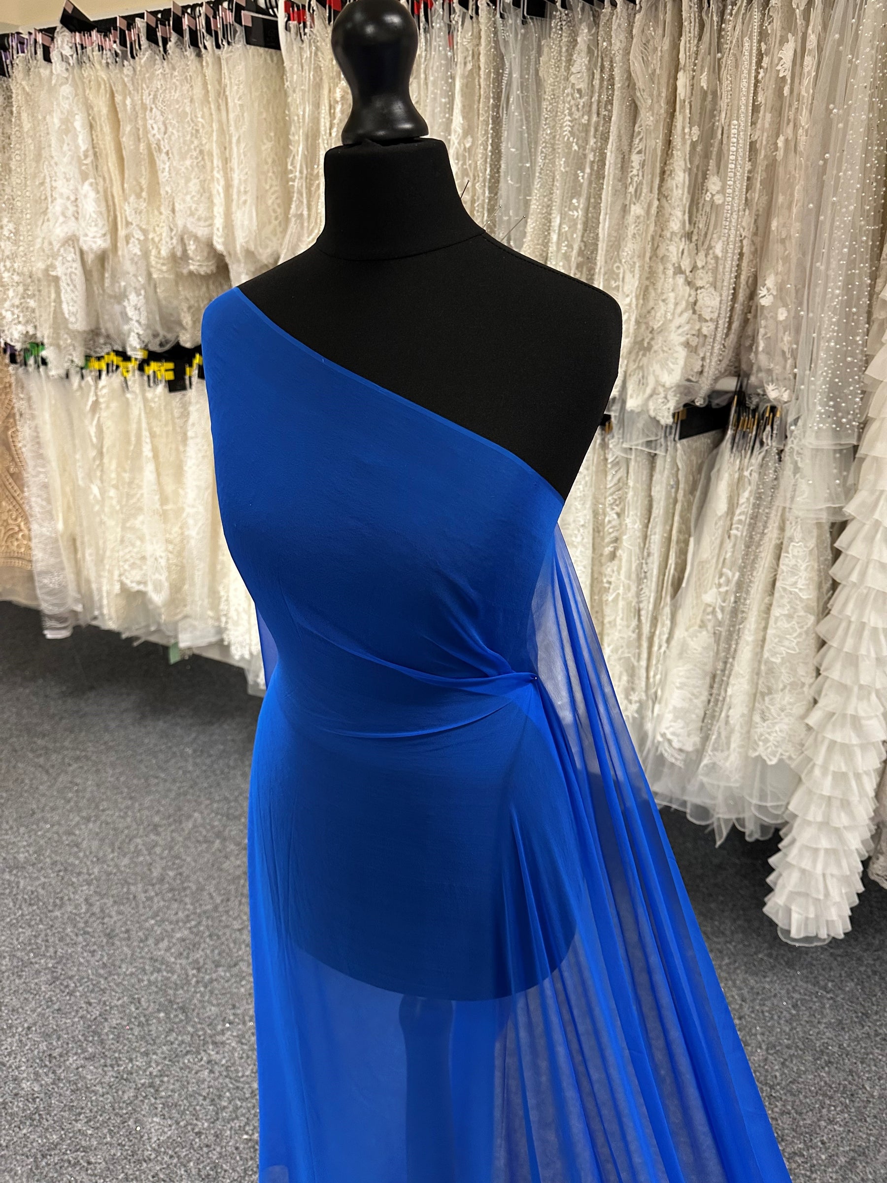 Königsblauer Seidenchiffon – Tempest