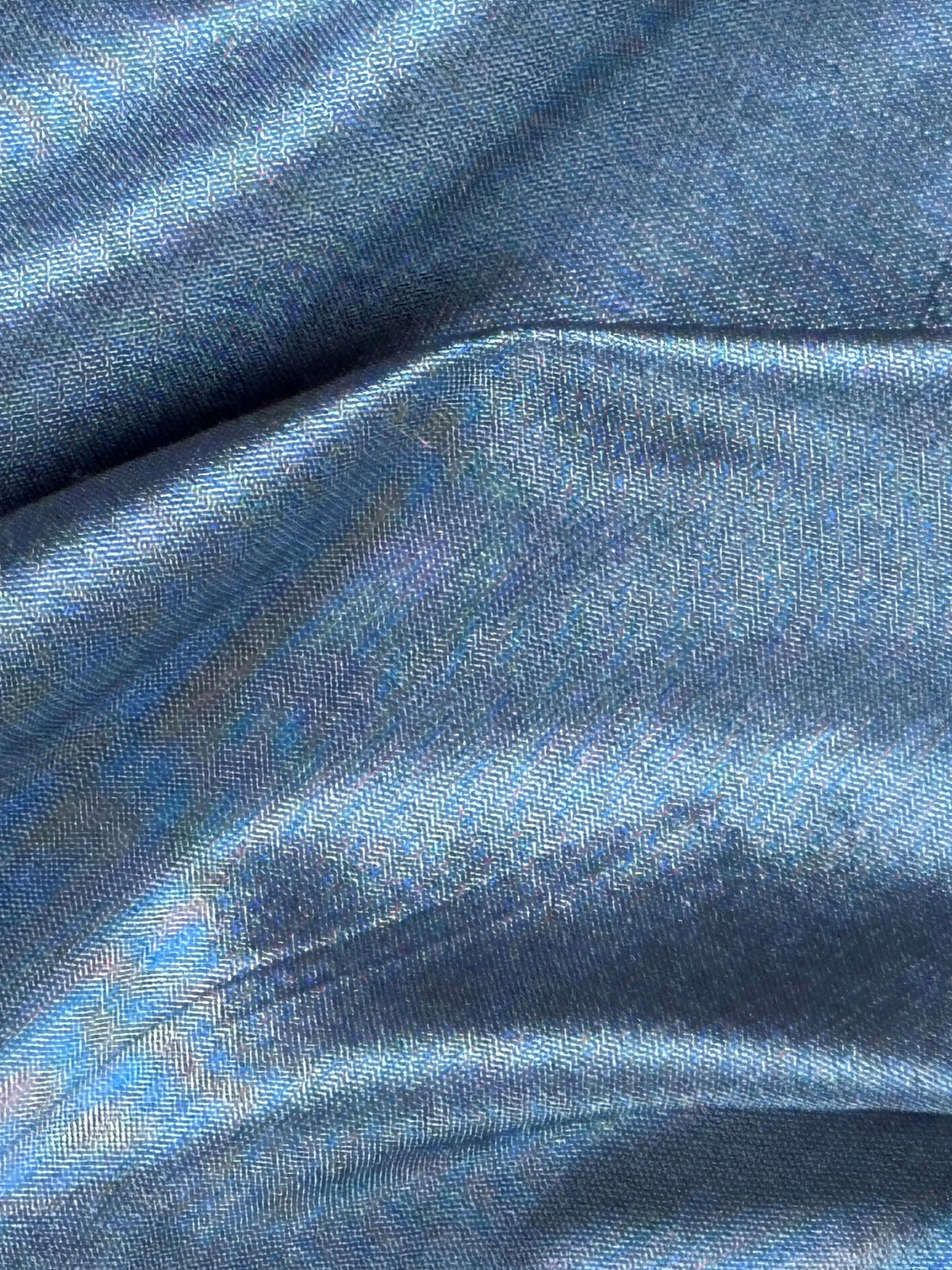 Mineralblaue Dupionseide - Masquerade