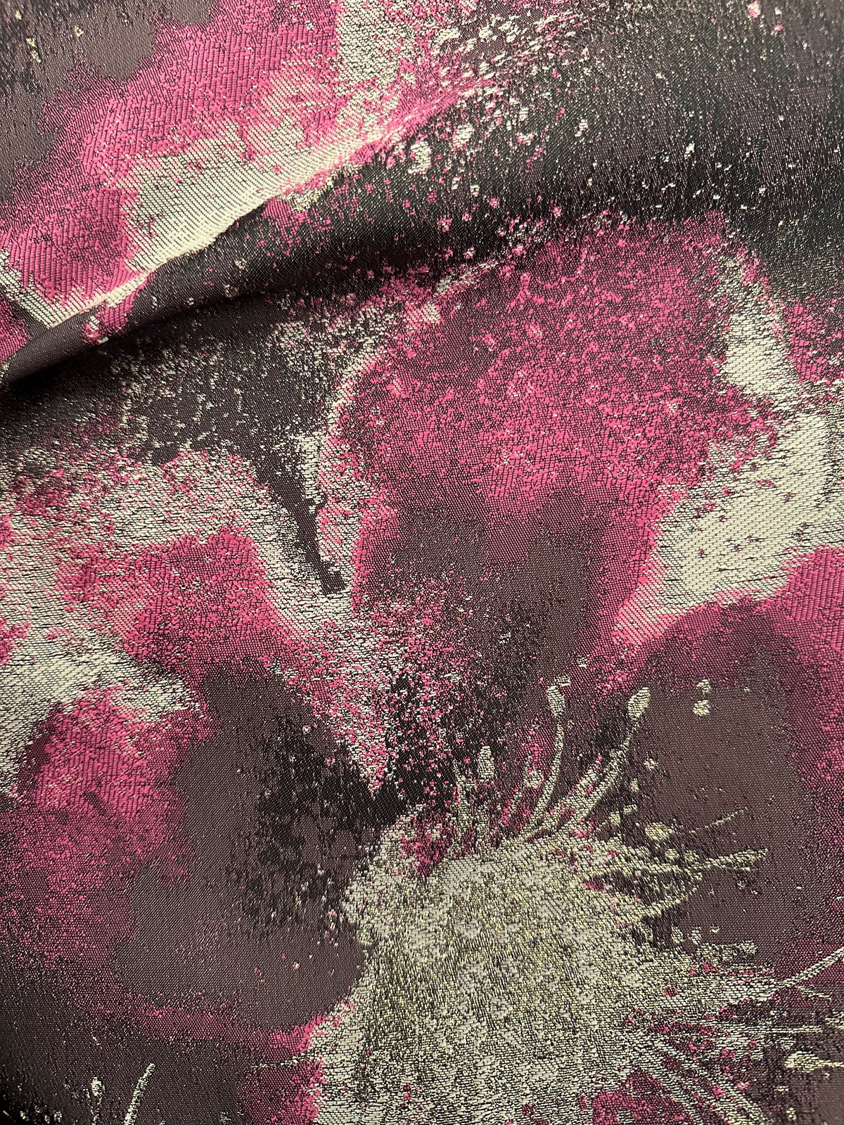 Lila-goldener Lurex-Jacquard - Catherine (CF)