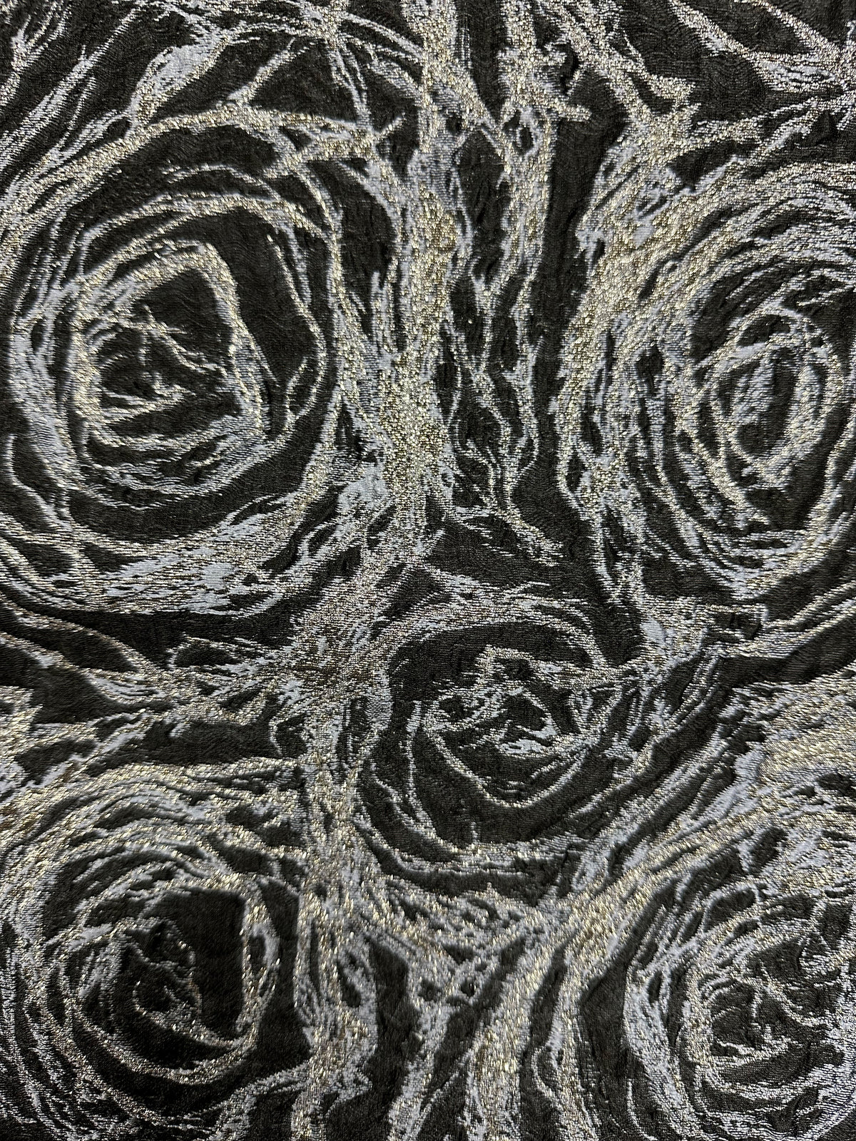 Blauer Jacquard-Blumenbrokat - Hijack