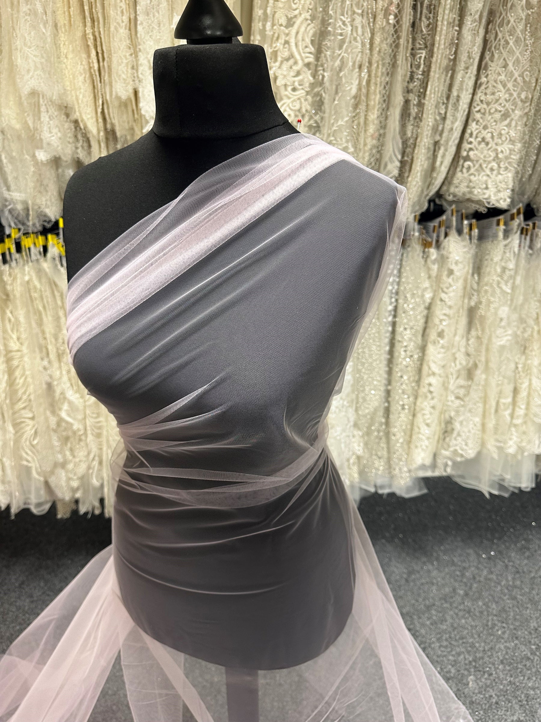 Rosa Öko-Tüll für Schleier – Tease