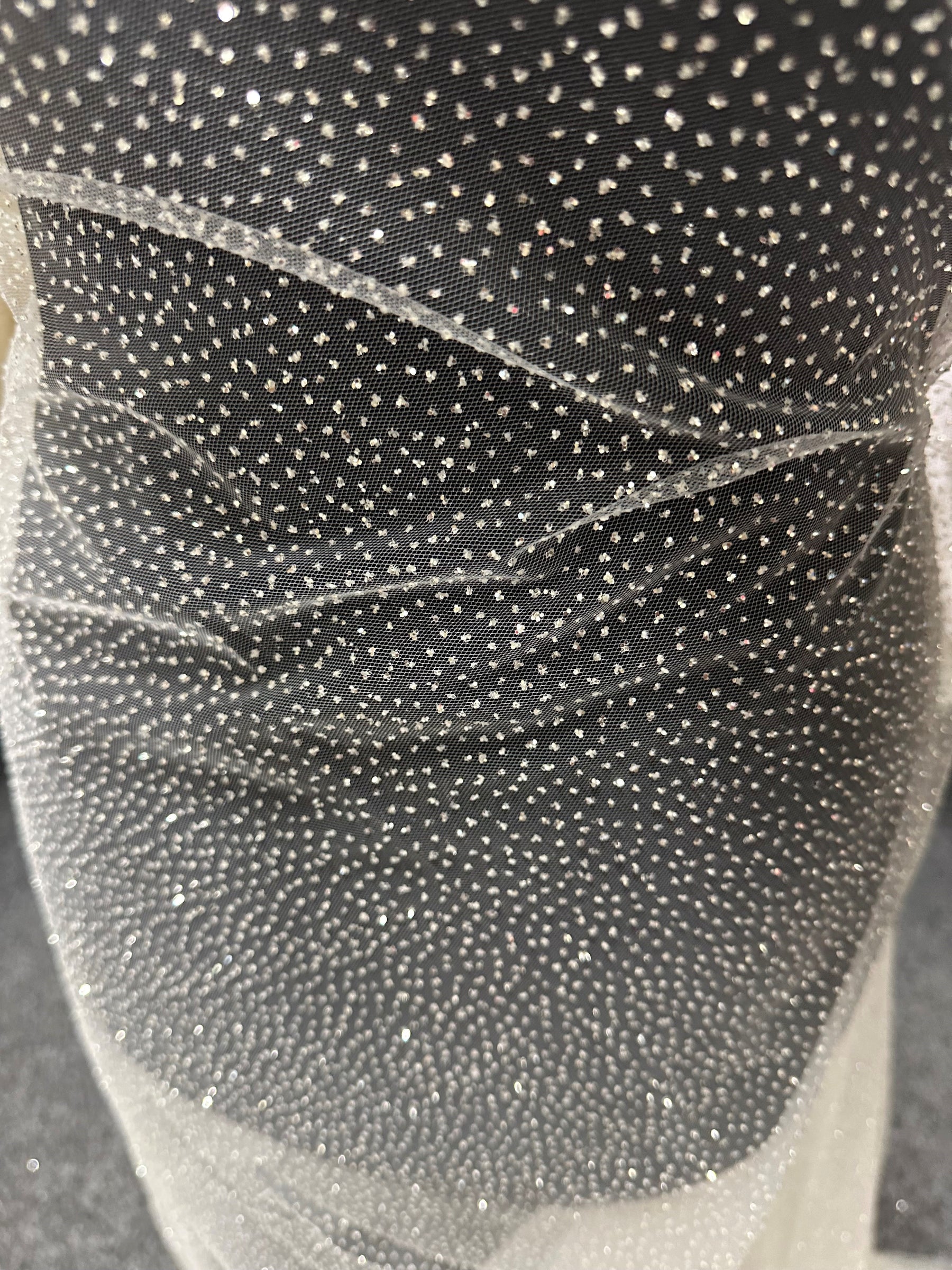 Elfenbeinfarbener Glitzertüll – Spectacular
