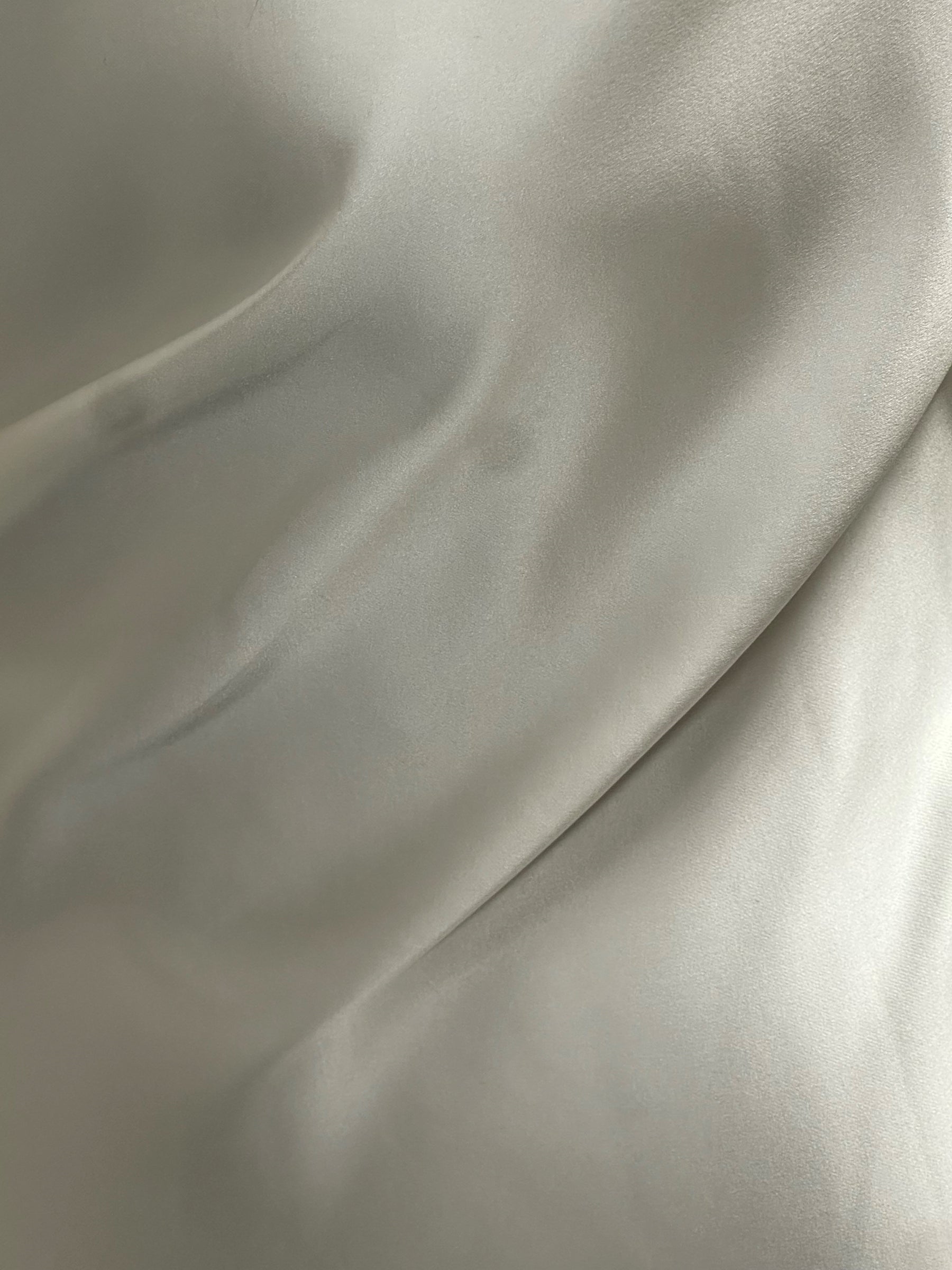 Elfenbeinfarbener Duchess-Satin aus Polyester – Supreme