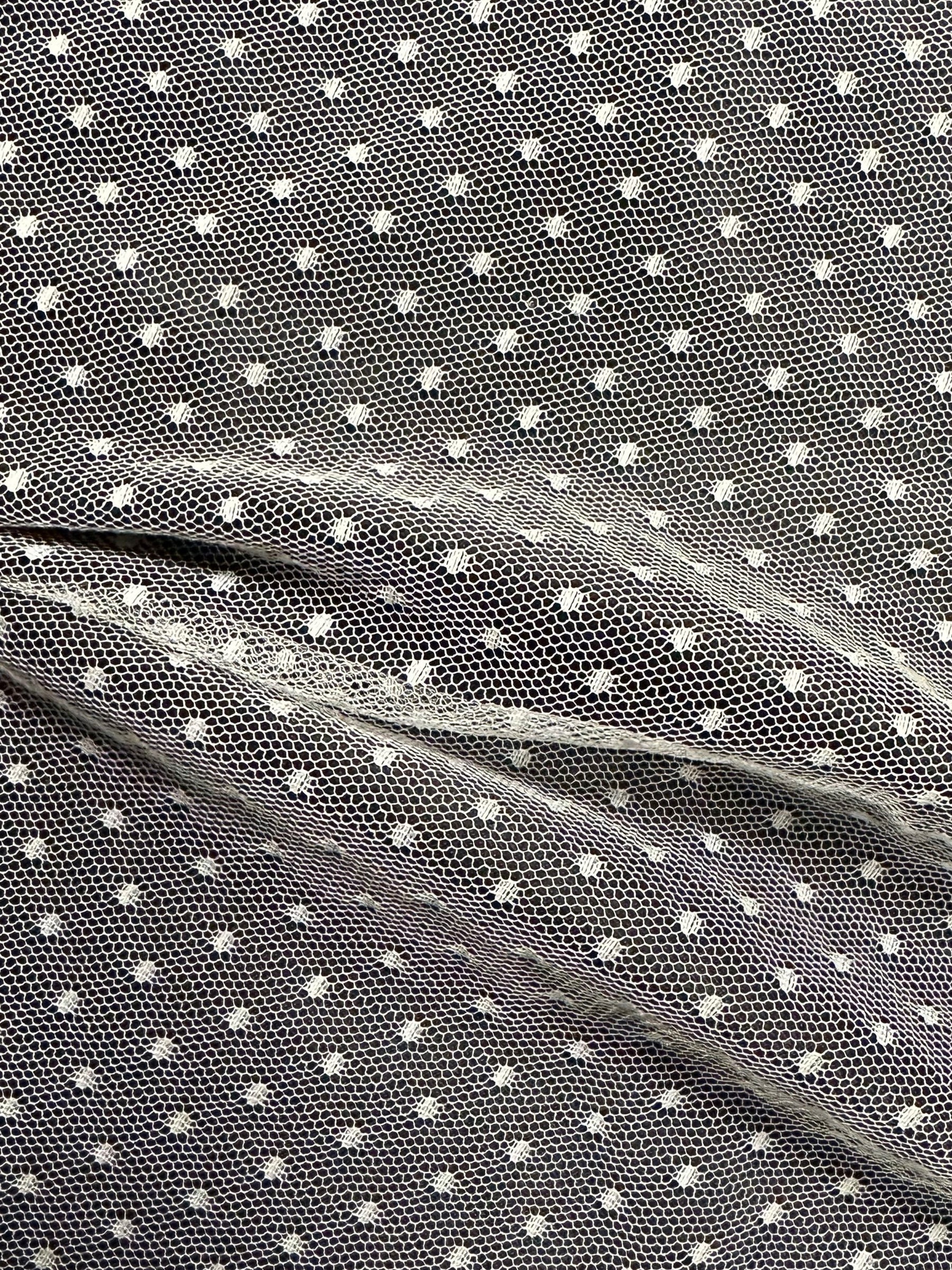 Ivory Spotted Tulle - Machete