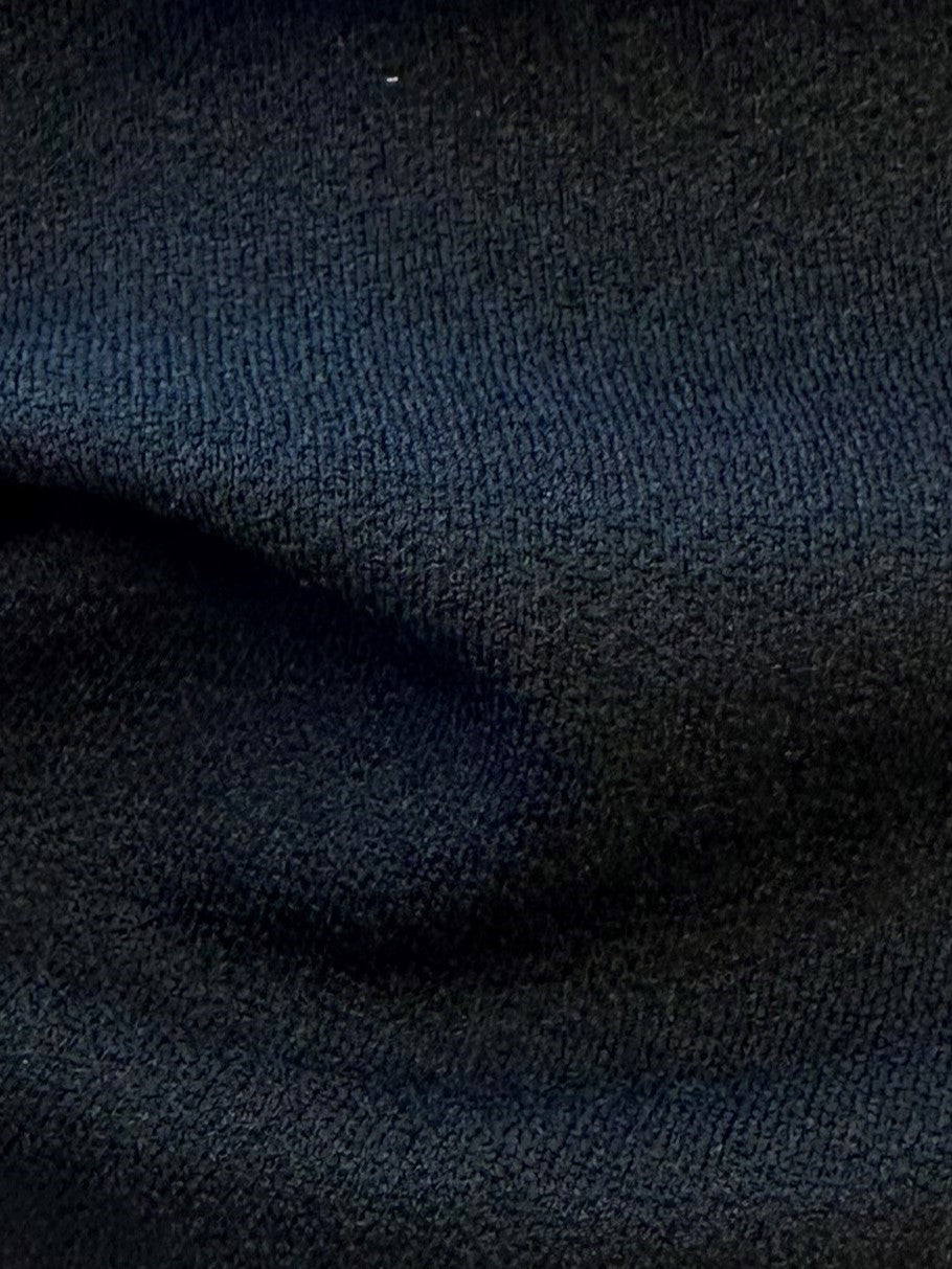 Schwarzer Stretch-Scuba-Crêpe – Farne