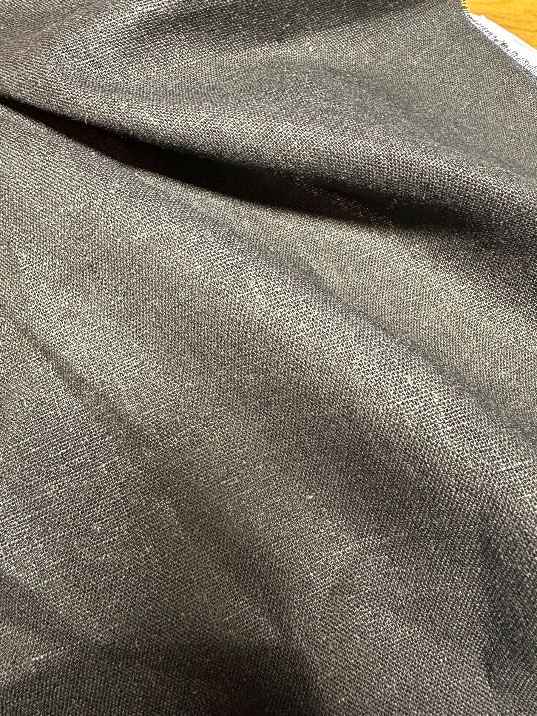 Schwarze Leinenviskose - Salso