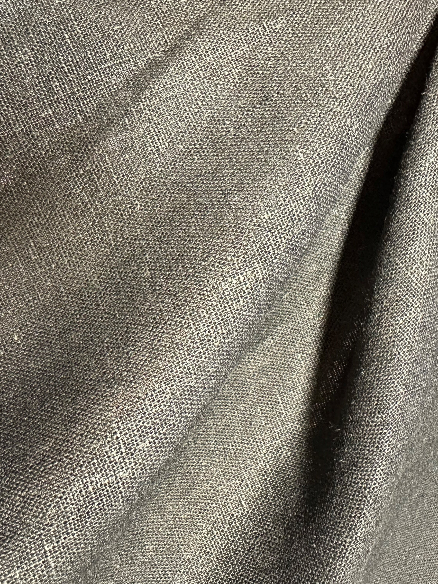 Schwarze Leinenviskose - Salso
