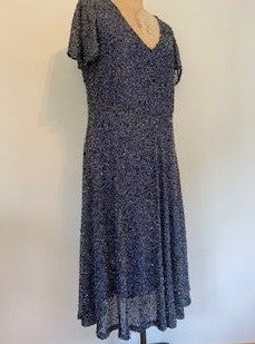 Blauer Paillettentüll - Moritz