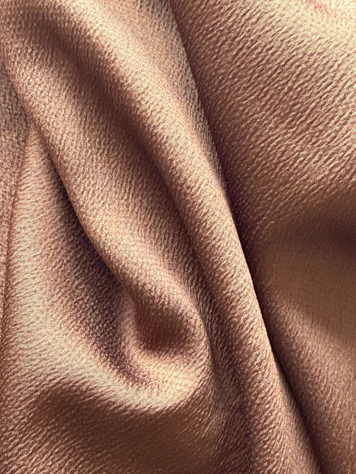 Braun Polyester-Krepp - Temple