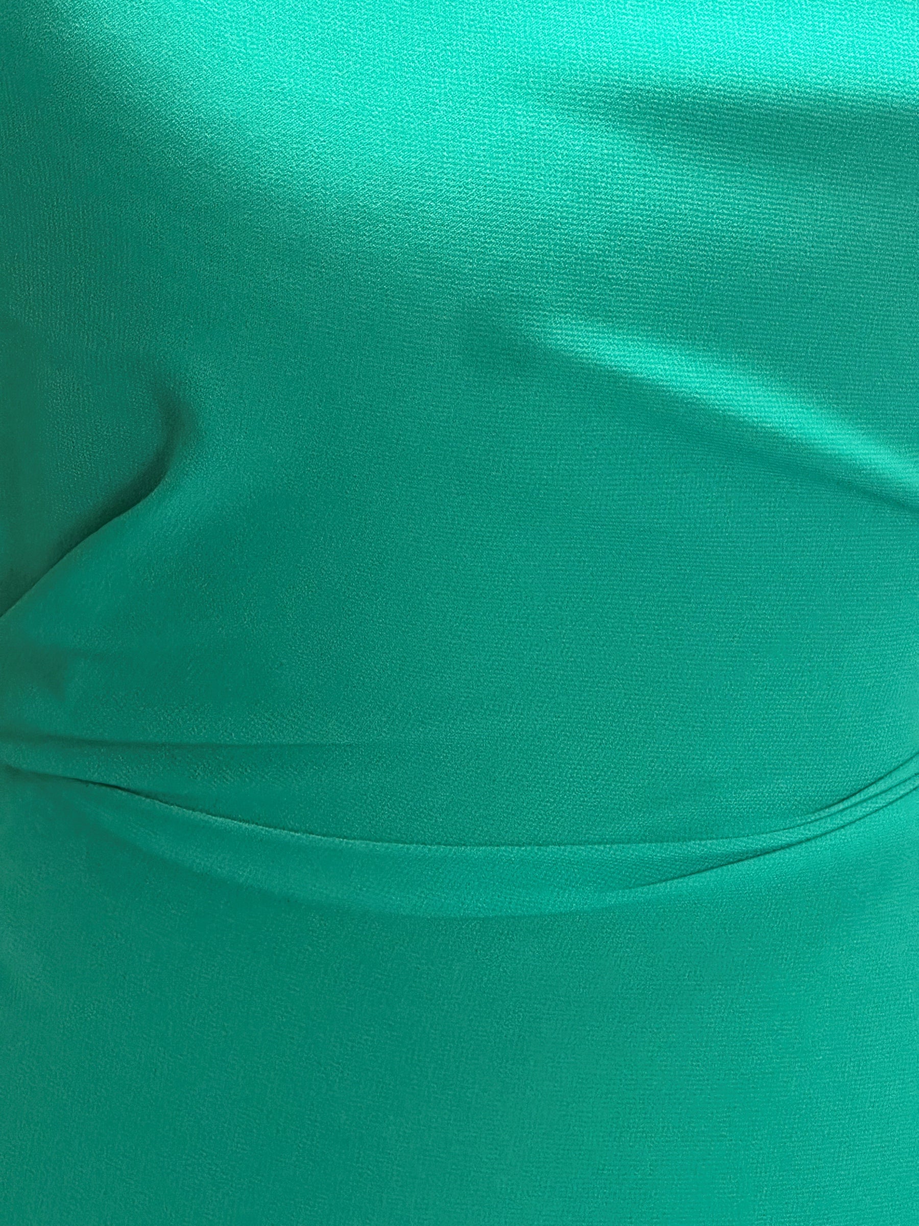 Smaragdgrüner Polyester-Chiffon – Benevolence