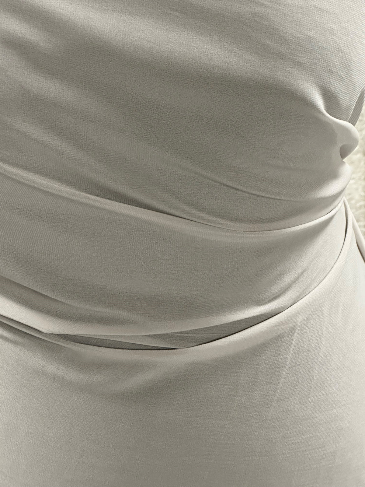 Grauer Polyester-Chiffon-Stoff – Serendipity