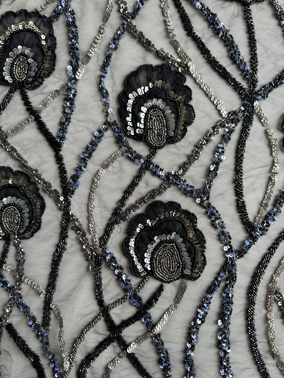 Schwarze Perlenspitze - Betty