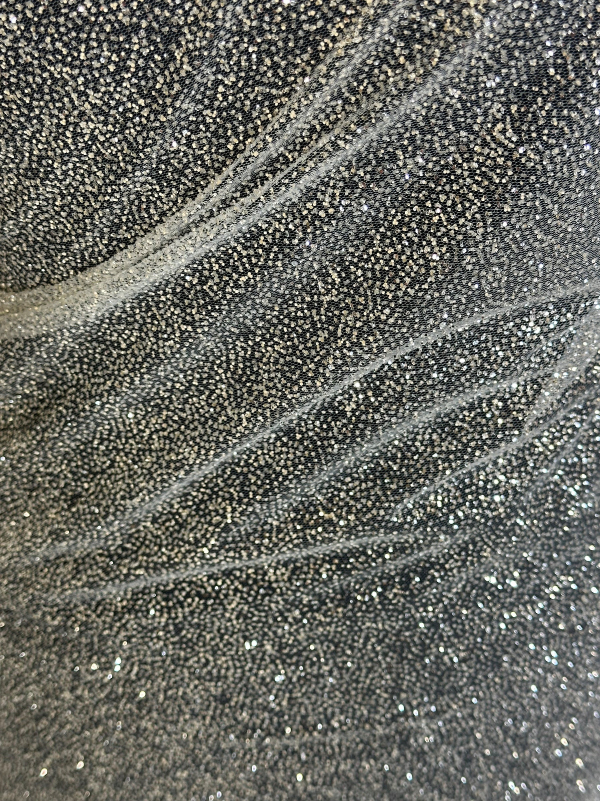 Elfenbeinfarbener Glitzertüll - Sorcery