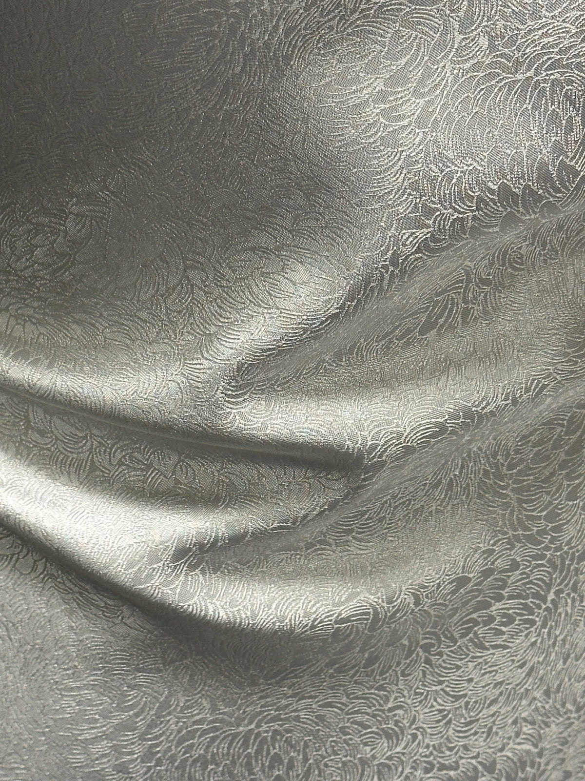 Elfenbeinfarbener Seidenbrokat – Chrysanthemum