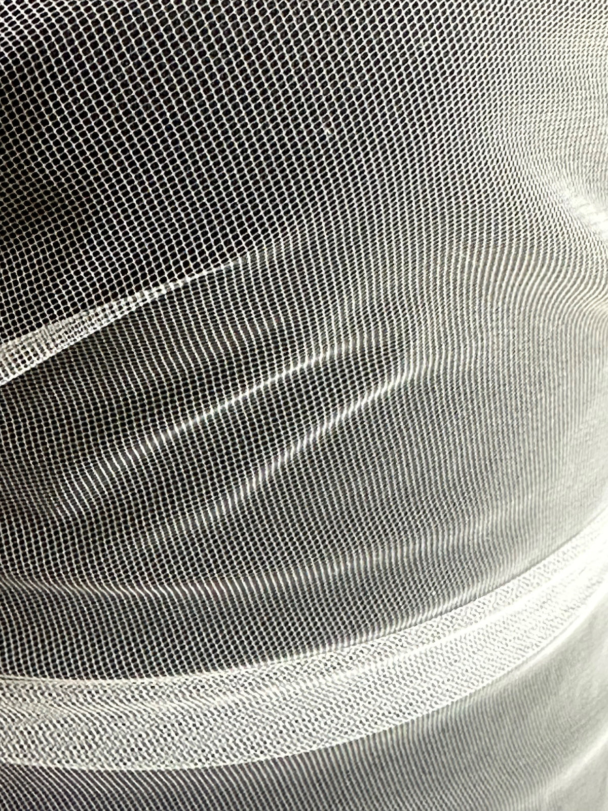 Weißer Öko-Tüll für Schleier – Tender