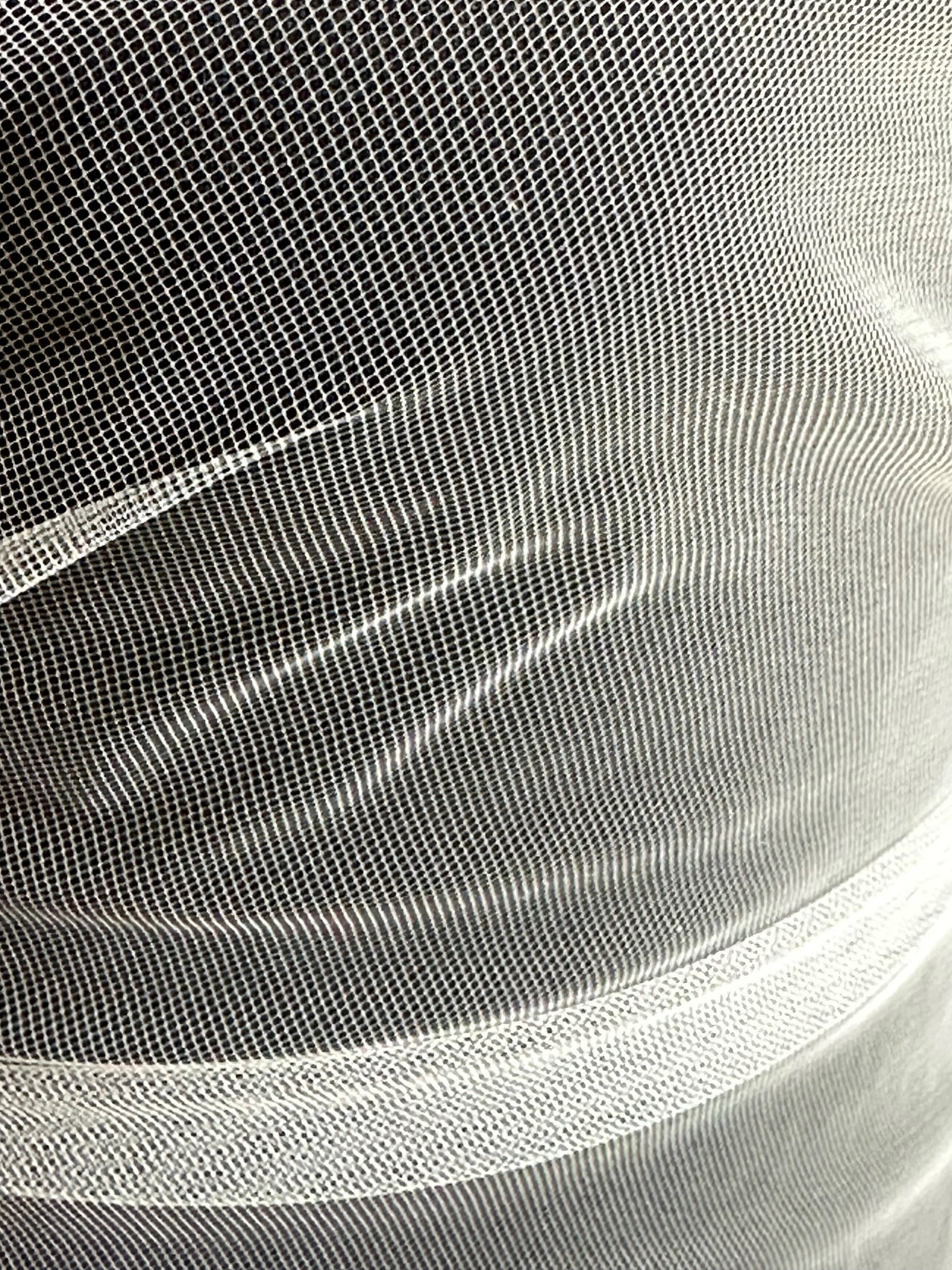 Weißer Öko-Tüll für Schleier – Tender