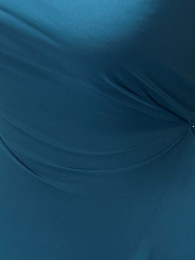 Blaugrüner Polyester-Chiffon – Benevolence