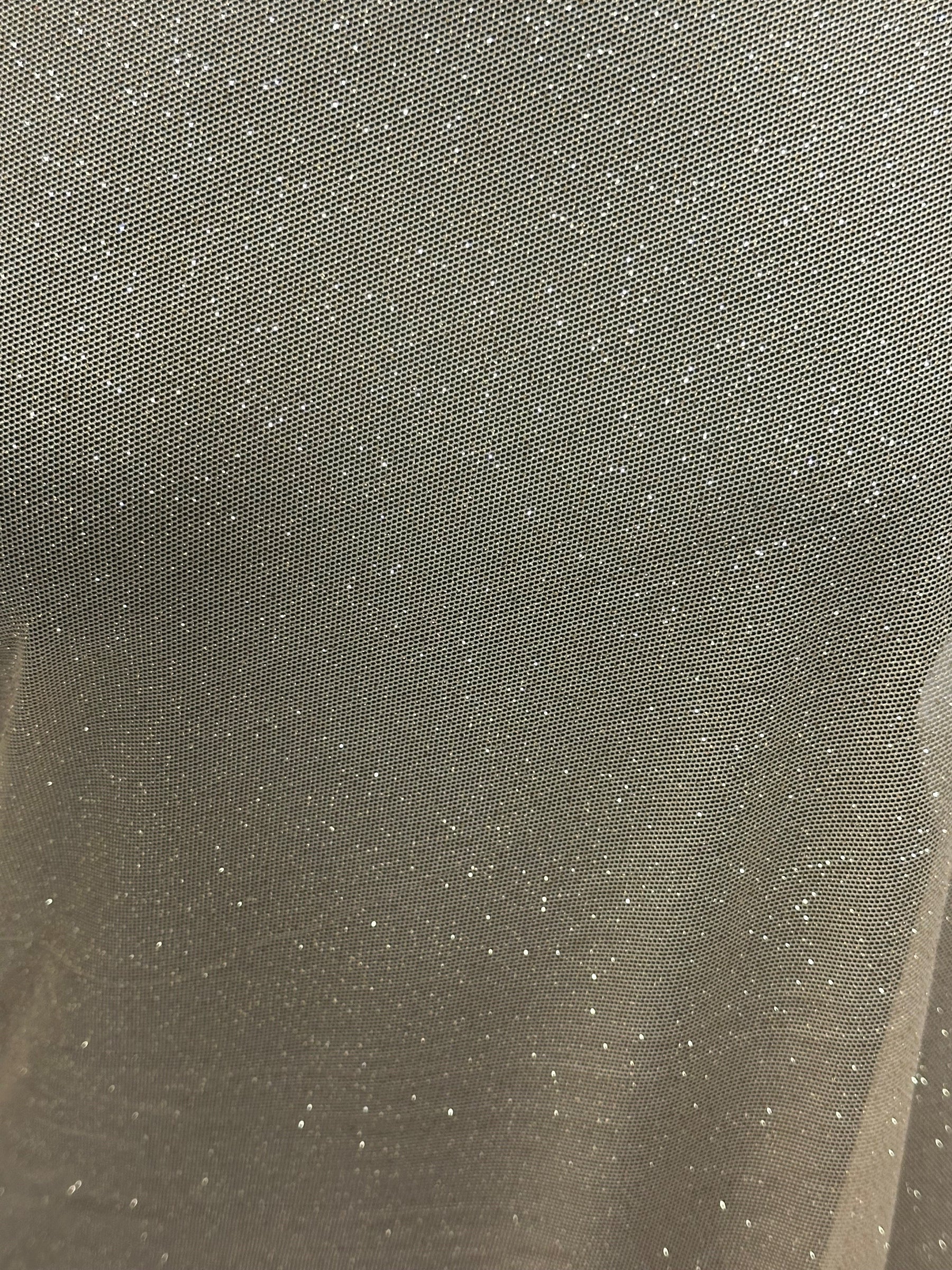 Goldfarbener Stretch-Glitzerstoff - Ballerina