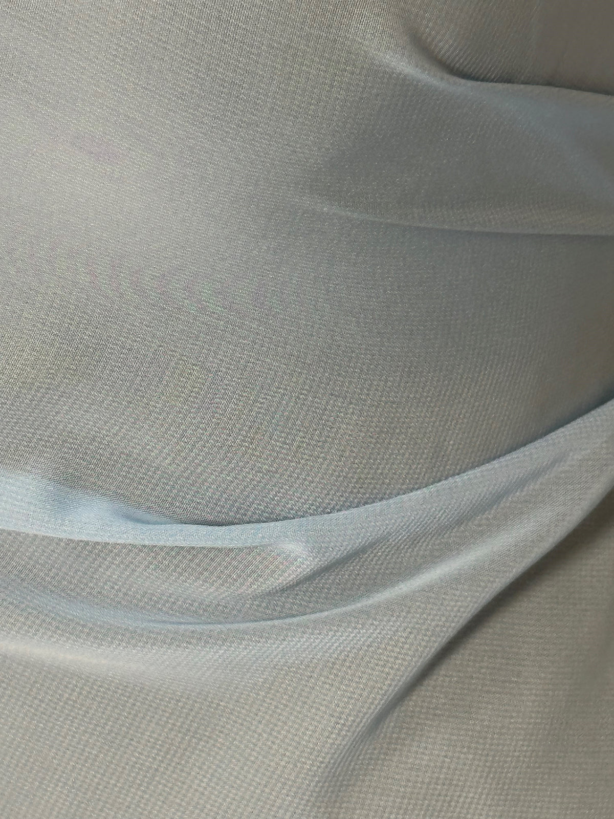 Hellblauer Polyester-Chiffon - Benevolence
