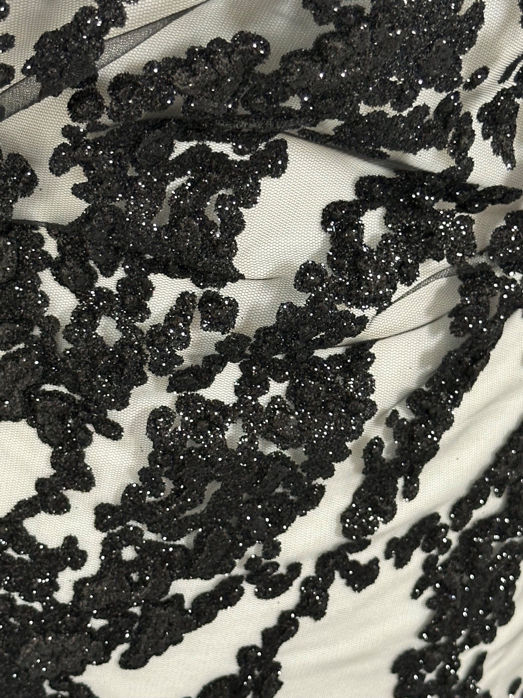 Schwarzer Glitzertüll – Adair