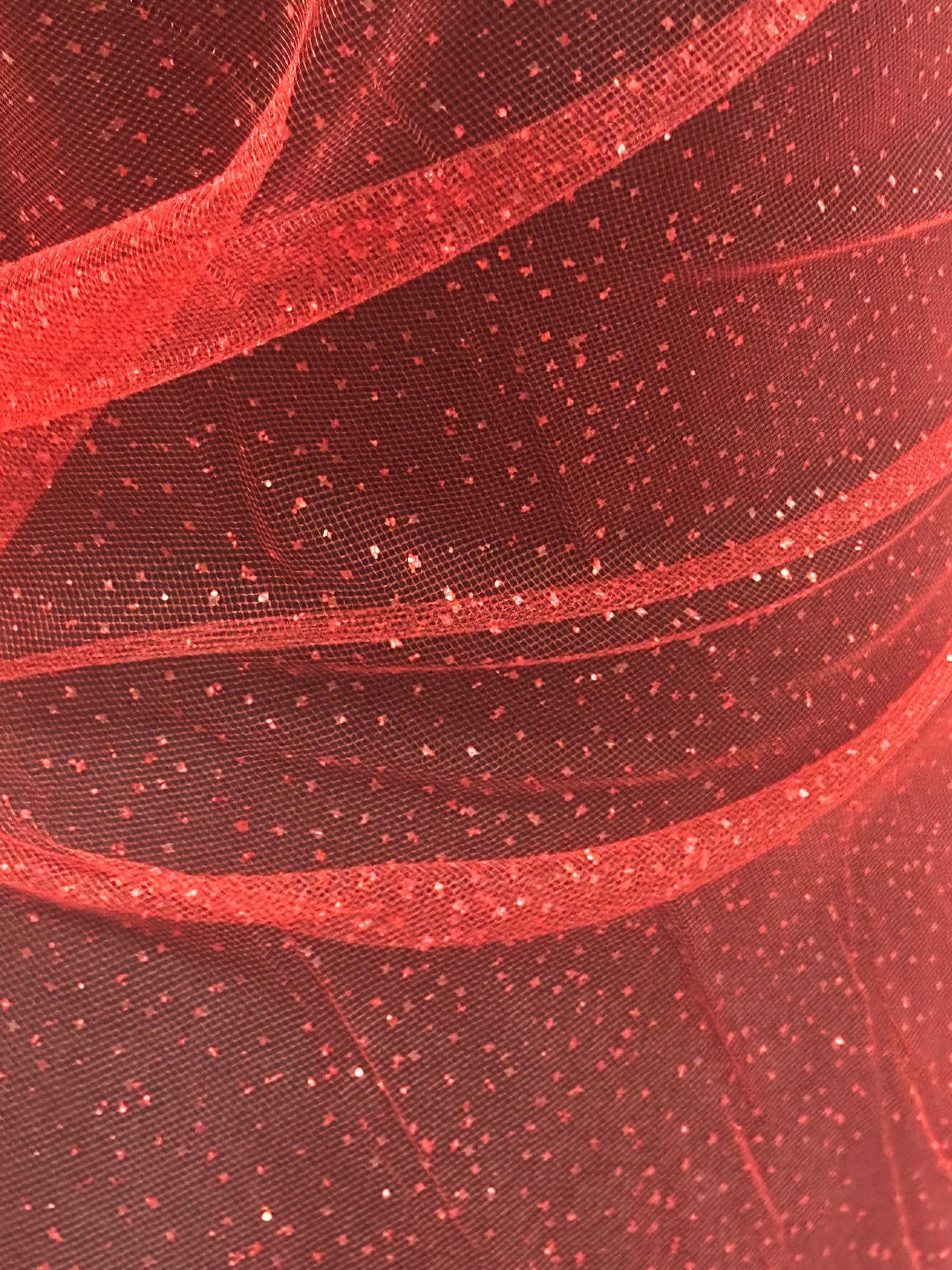 Roter Glitzertüll - Trompete