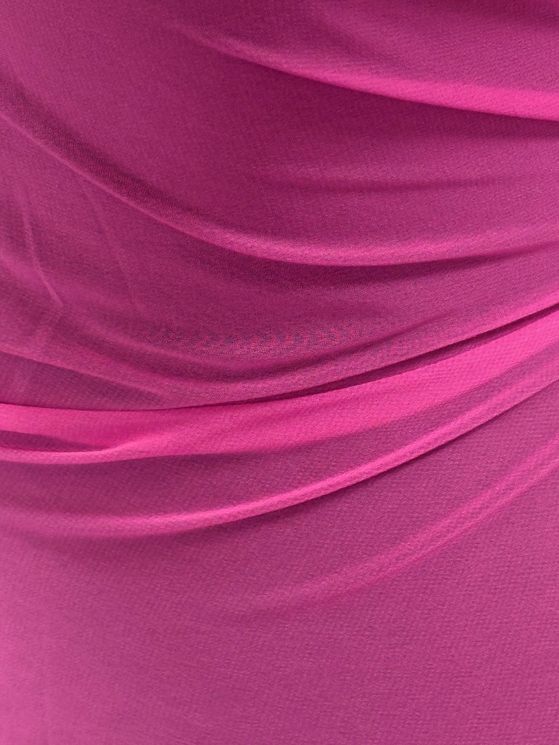 Fuchsienrosa Polyester-Chiffon – Benevolence