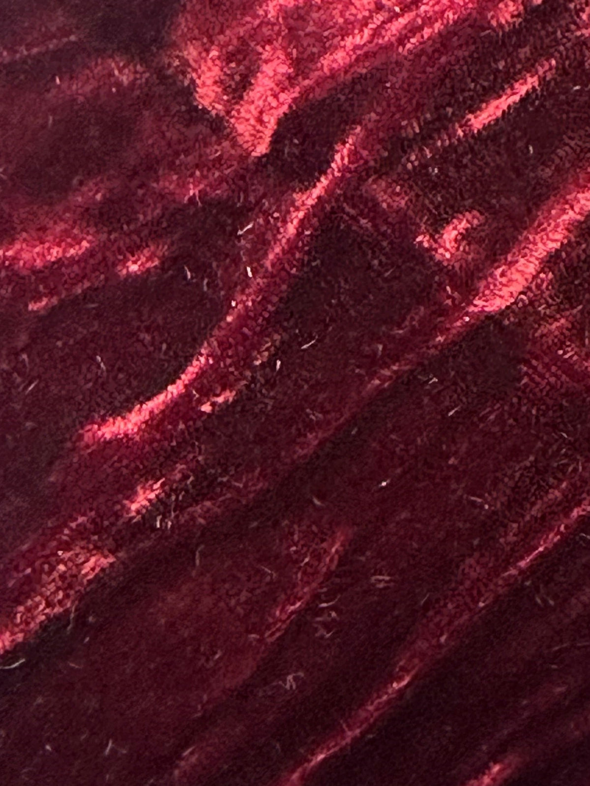 Schwarz Rot Seidensamt - Ruffle