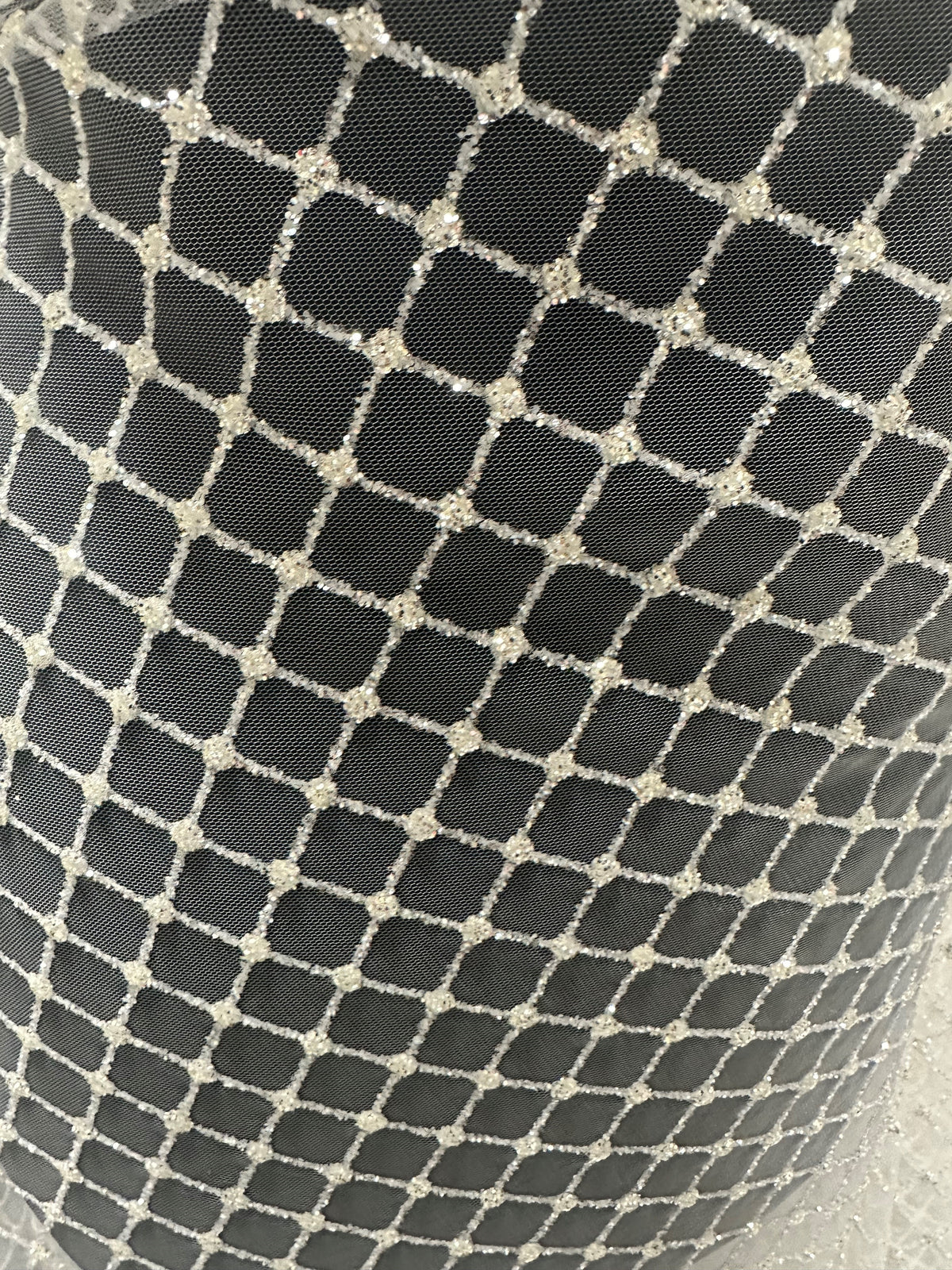 Elfenbeinfarbene Glitzerspitze – Eliana