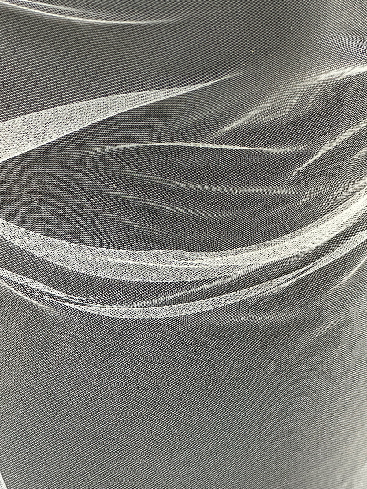 Diamantweißer Brauttüll für Schleier – Romance