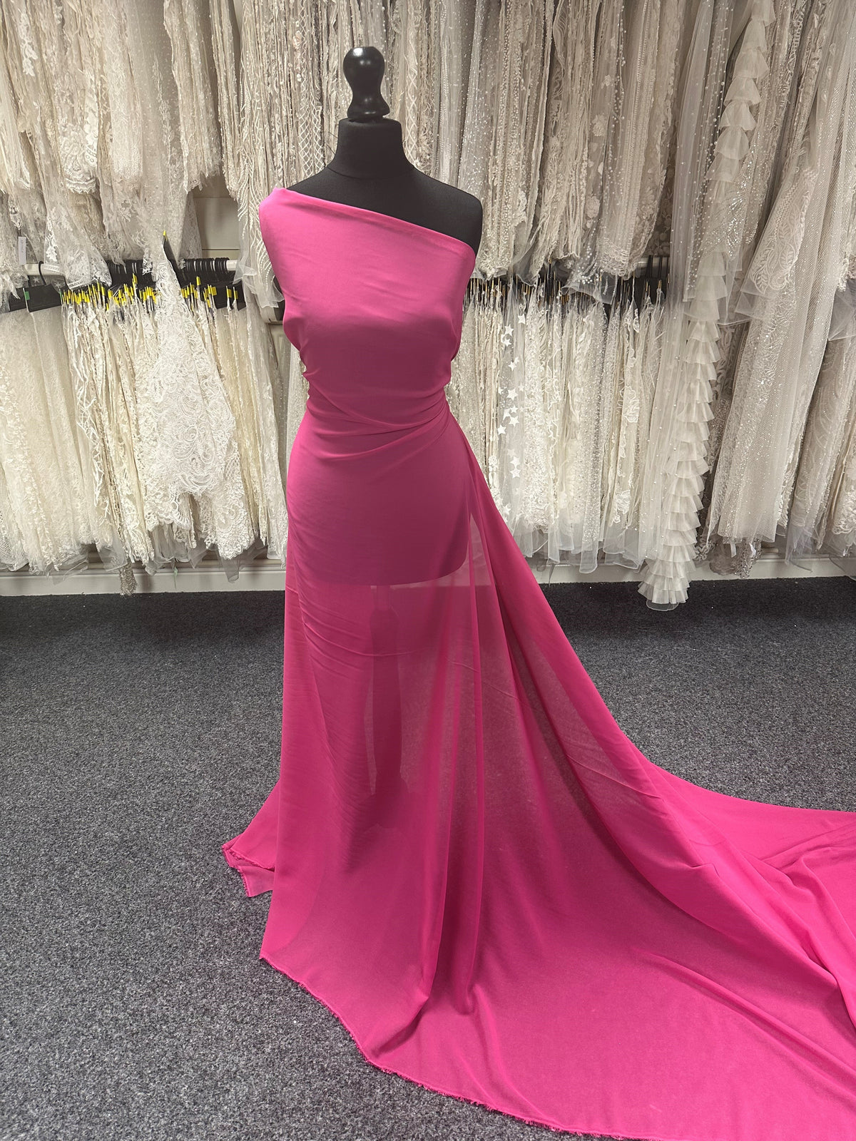 Magenta Polyester Chiffon - Benevolence