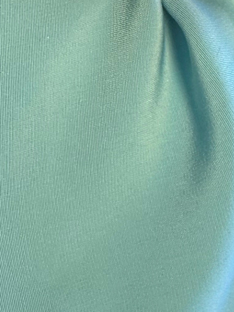 Leichter Polyester-Satin in Enteneiblau – Jamaika
