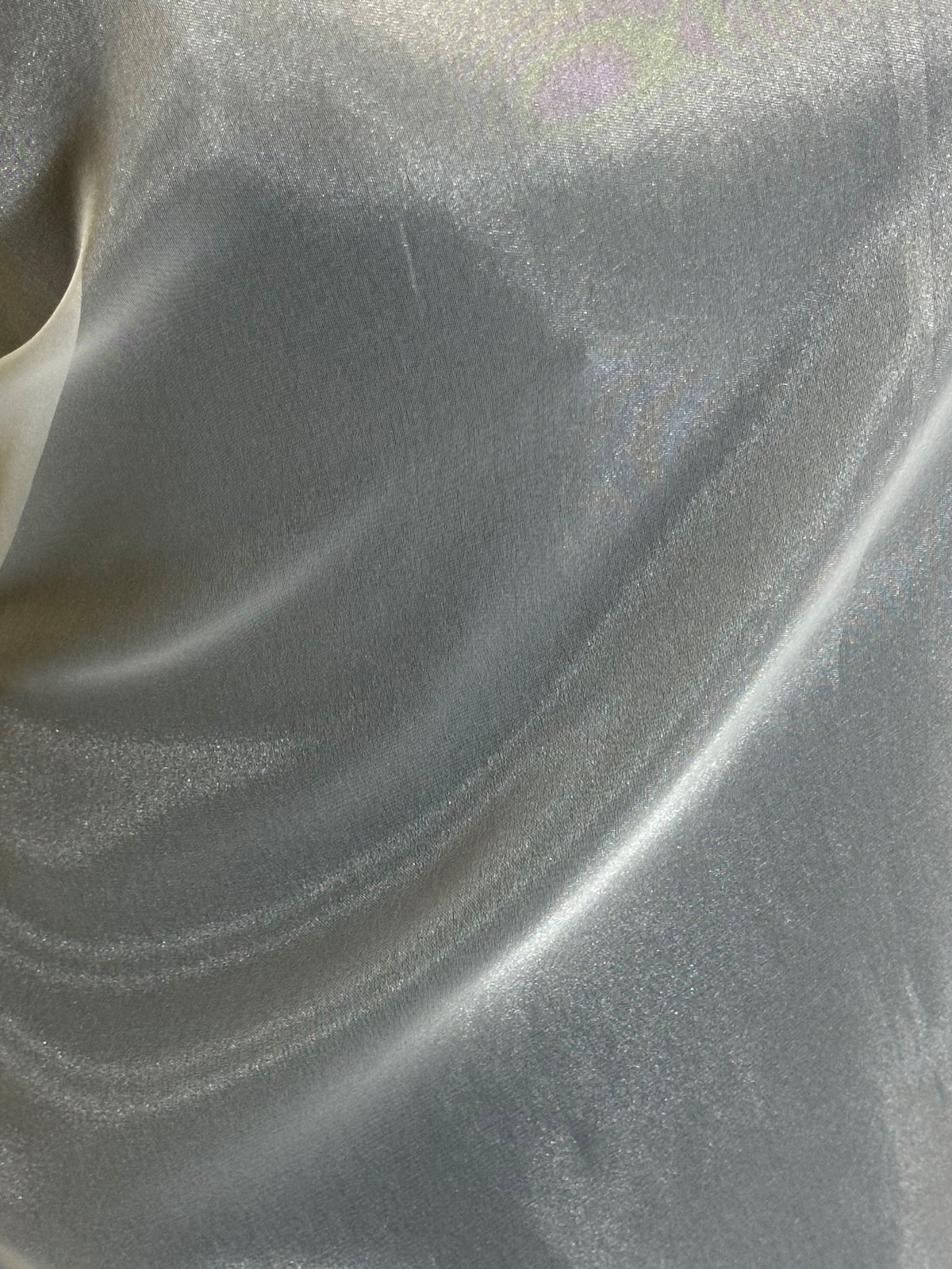 Elfenbeinfarbener Polyester-Organza - Foxtrott