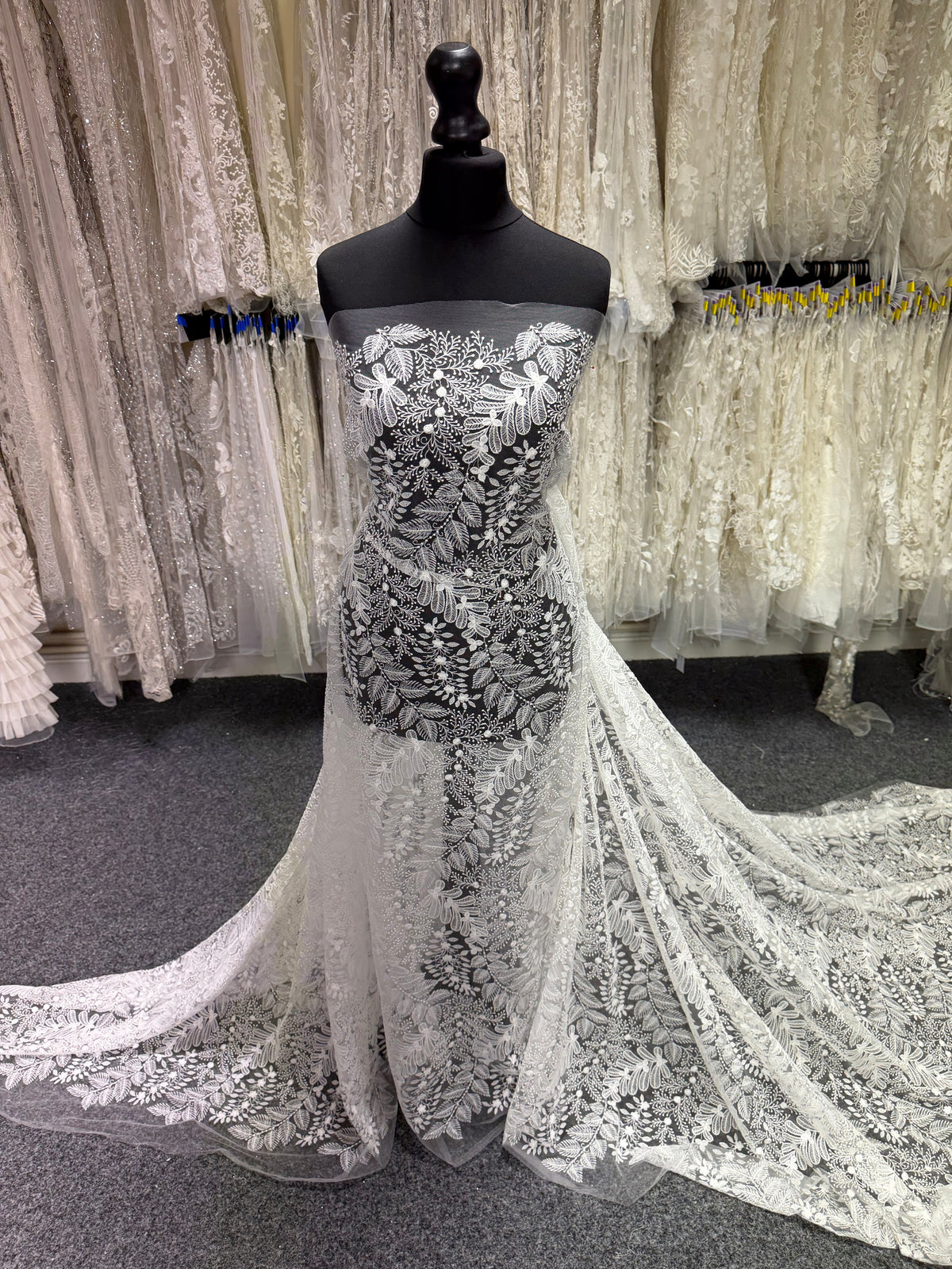 Ivory Embroidered Lace - Essential