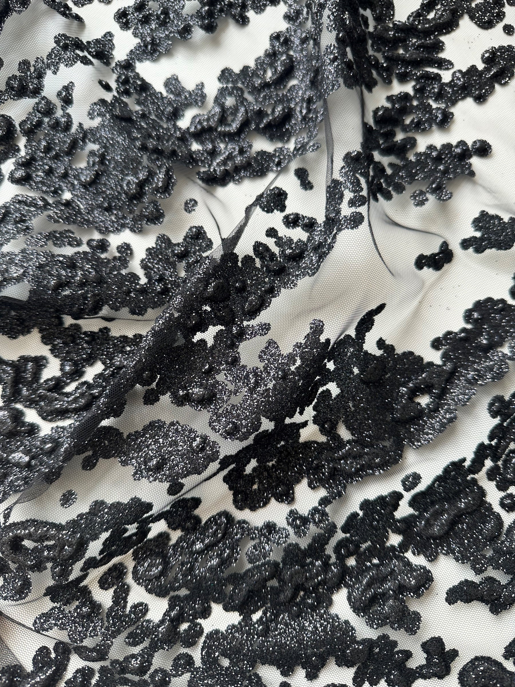 Schwarzer Glitzertüll – Adair