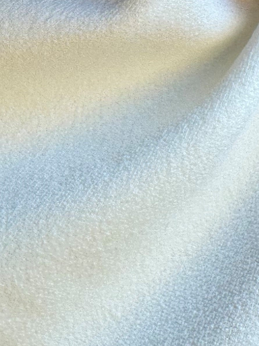 Elfenbeinfarbener Stretch-Scuba-Krepp – Farne