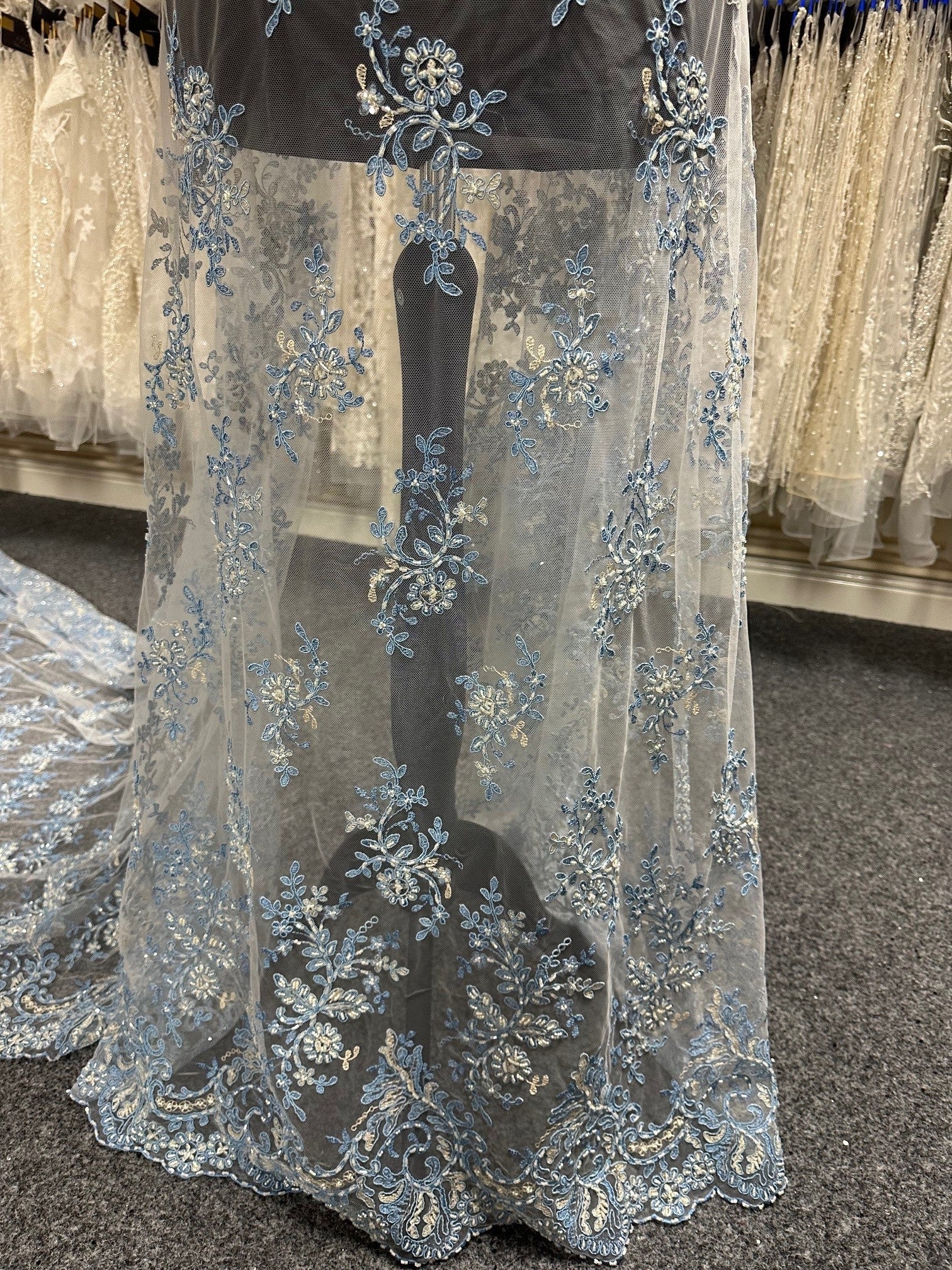 Vintage blaue Spitze - Jessica