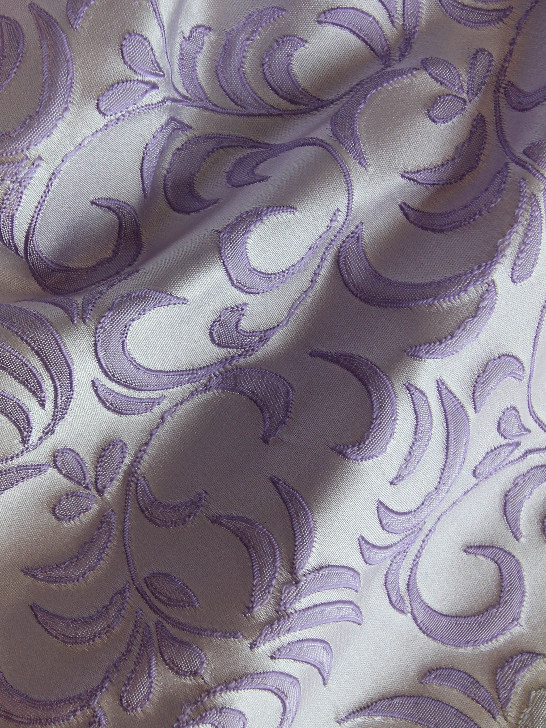 Lila Jacquardstoff - Nice