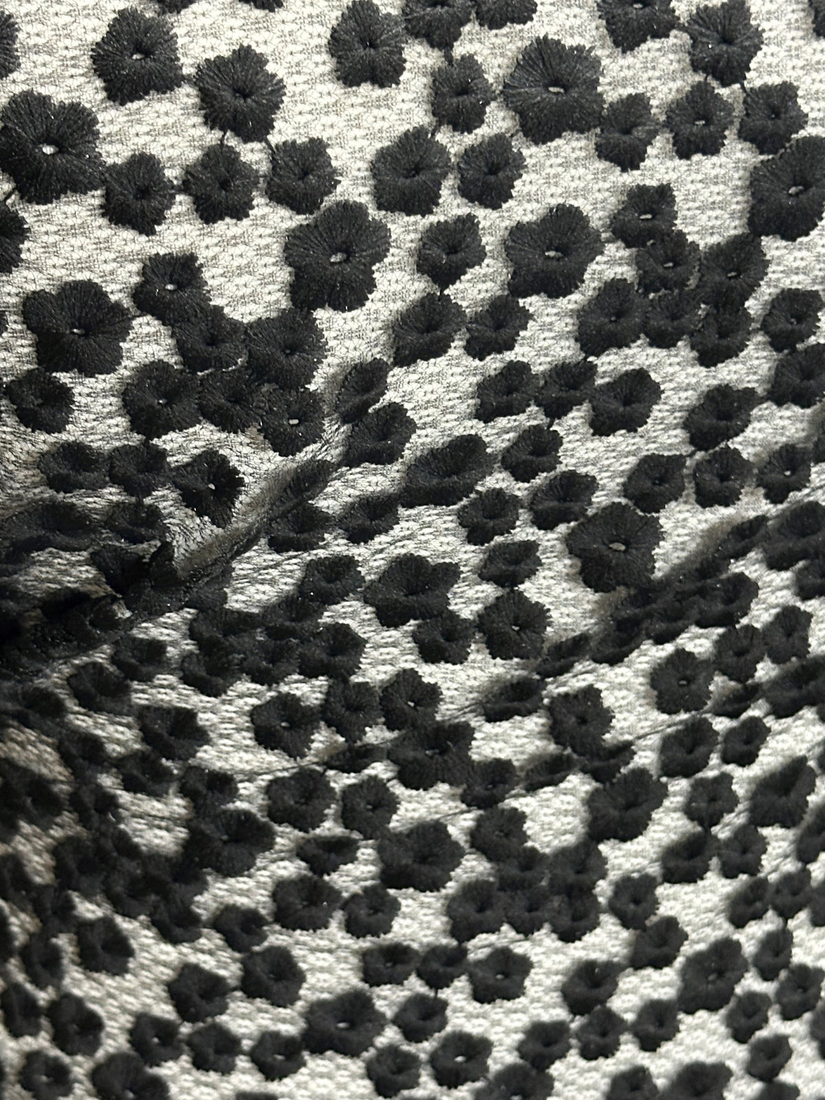 Schwarze bestickte Blumenspitze - Madcap