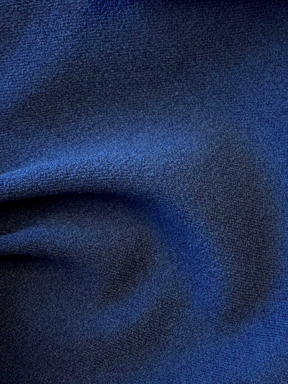 Marineblauer Stretch-Scuba-Krepp – Farne