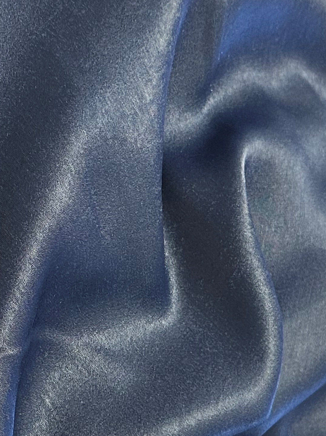 Marineblauer Polyestersatin - Zweck