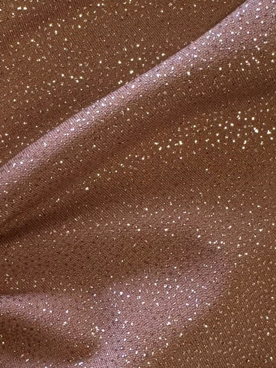 Roségold Glitzer Jersey Stoff - Dazzle