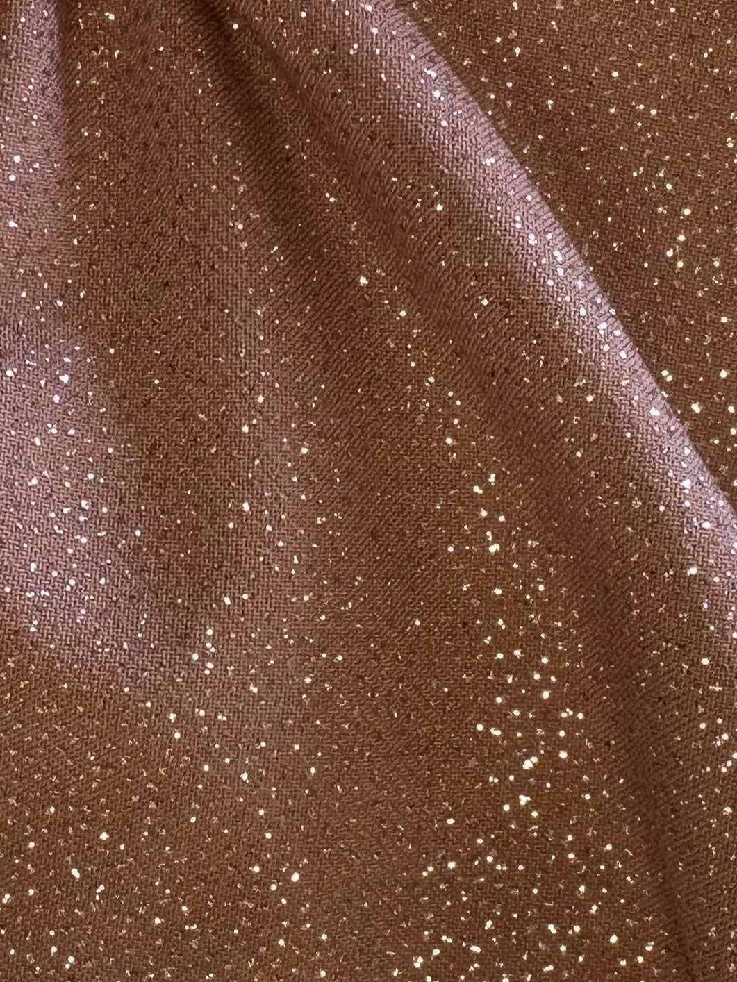 Roségold Glitzer Jersey Stoff - Dazzle