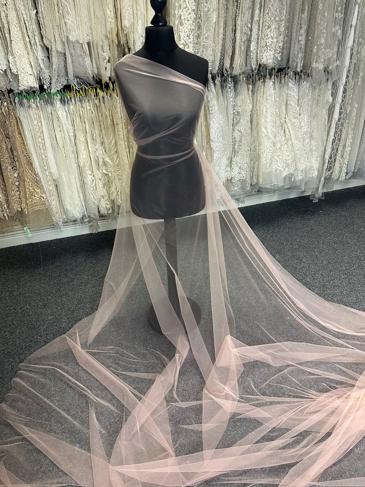 Weicher Stretch-Tüll in Rosa - Impetus