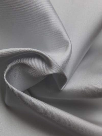 Silberner Polyester Soft Mikado - PH4001