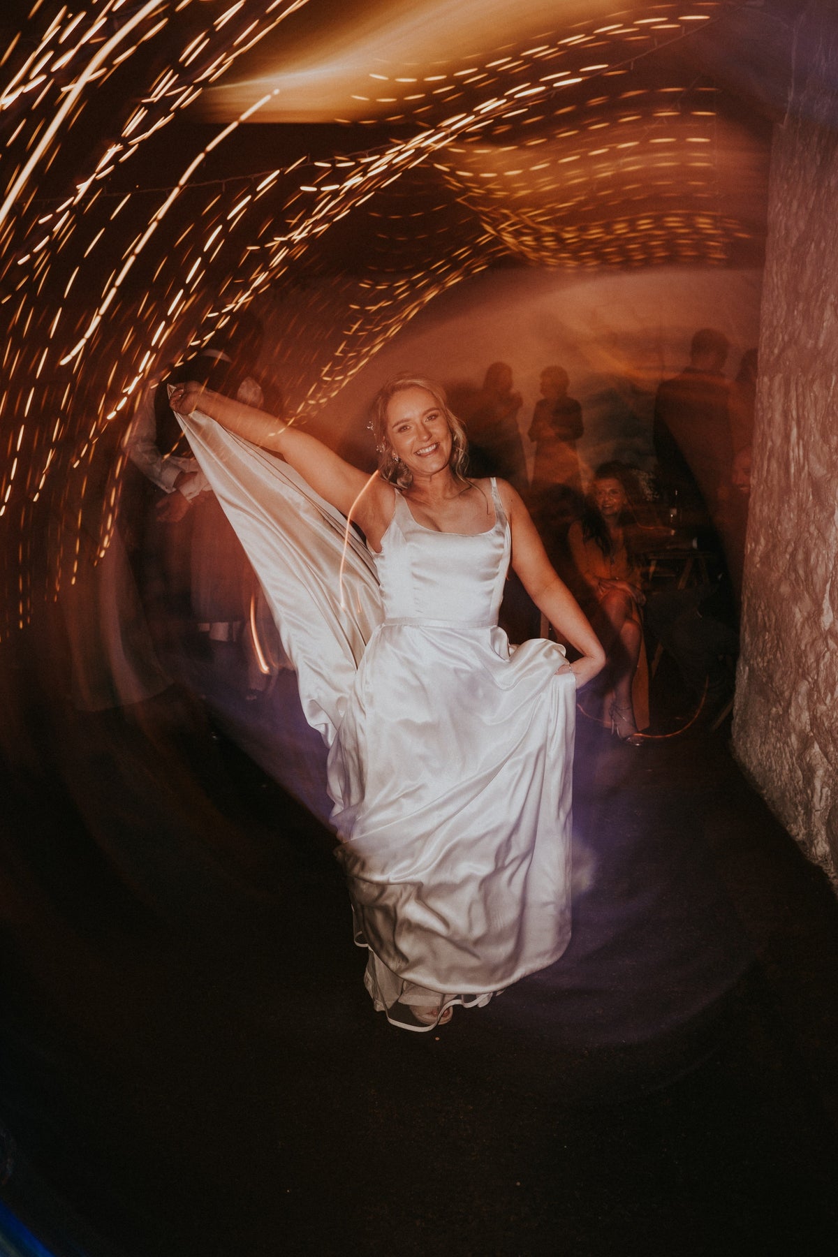 Weißer Seidensatin - Pracht