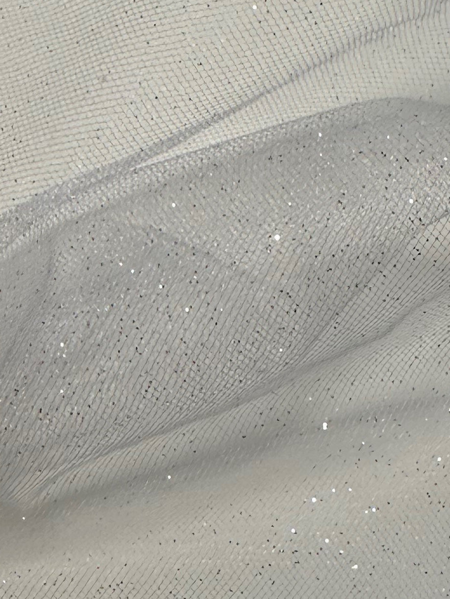 White Glitter Tulle - Scalaway (CF Stardust)