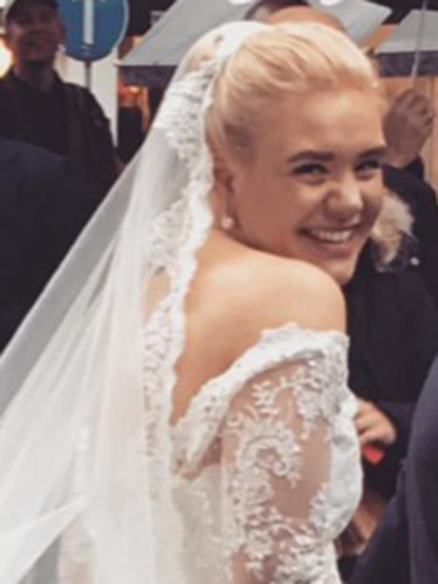 Elfenbeinfarbene Perlenspitze – Anoushka